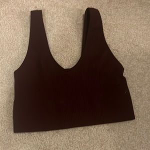 aeropostale burgundy crop tank